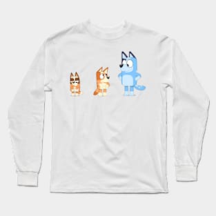 Bingo, Bluey and Chilli Color Swap Long Sleeve T-Shirt